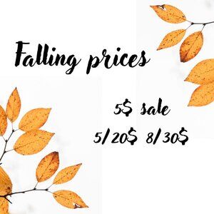 5$ sale 5/20$ 8/30$